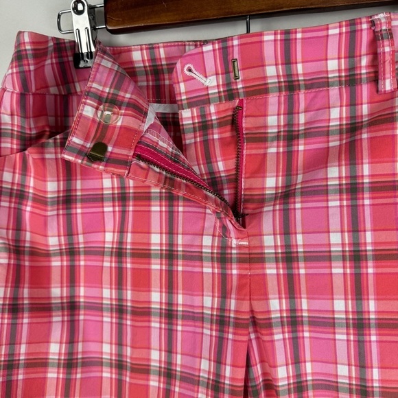 Jones New York Sport‎ Plaid Plaid Bermuda Shorts Women's 6 Pink White - Picture 5 of 8
